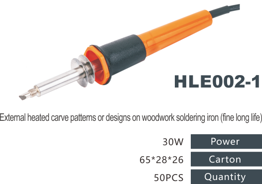 External heated carve patterns or designs on woodwork soldering iron (fine long life)